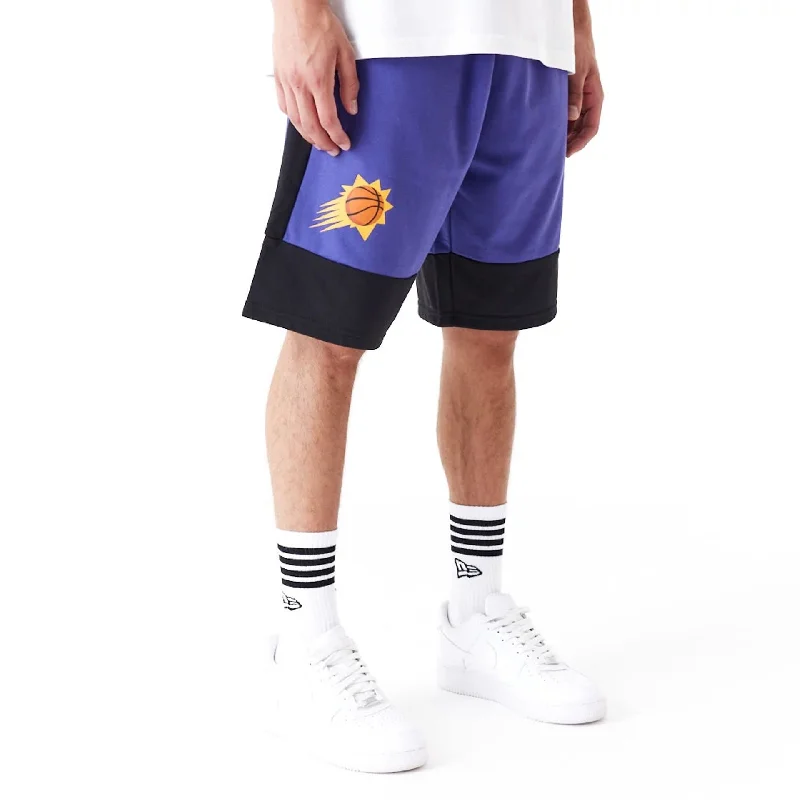 Trendy Looks Phoenix Suns NBA Colour Block Dark Purple Shorts