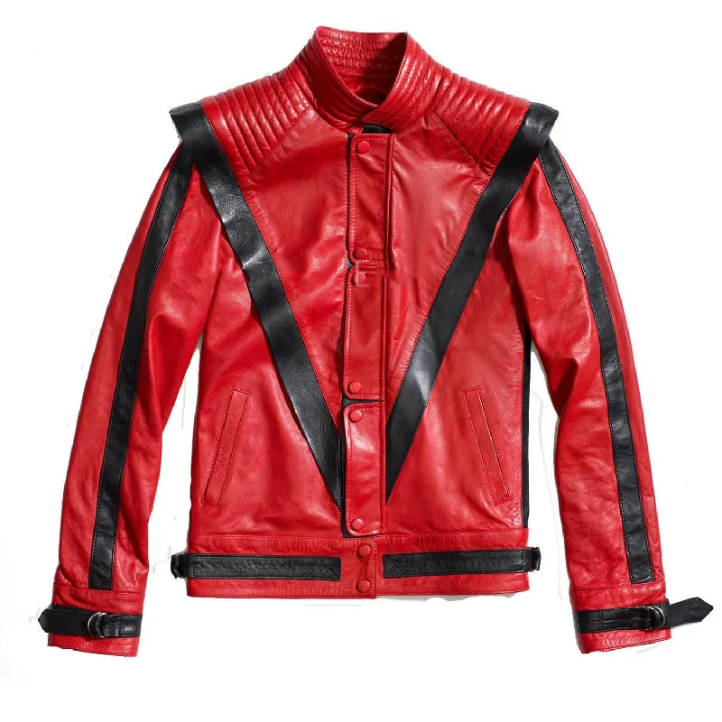 Relaxed Fit Men Real Lambskin Motorcycle Leather Biker Jacket KM332