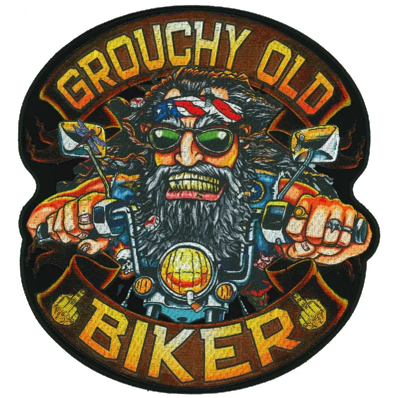 Light Comfort Hot Leathers Grouchy Biker Patch 11" PPQ2079