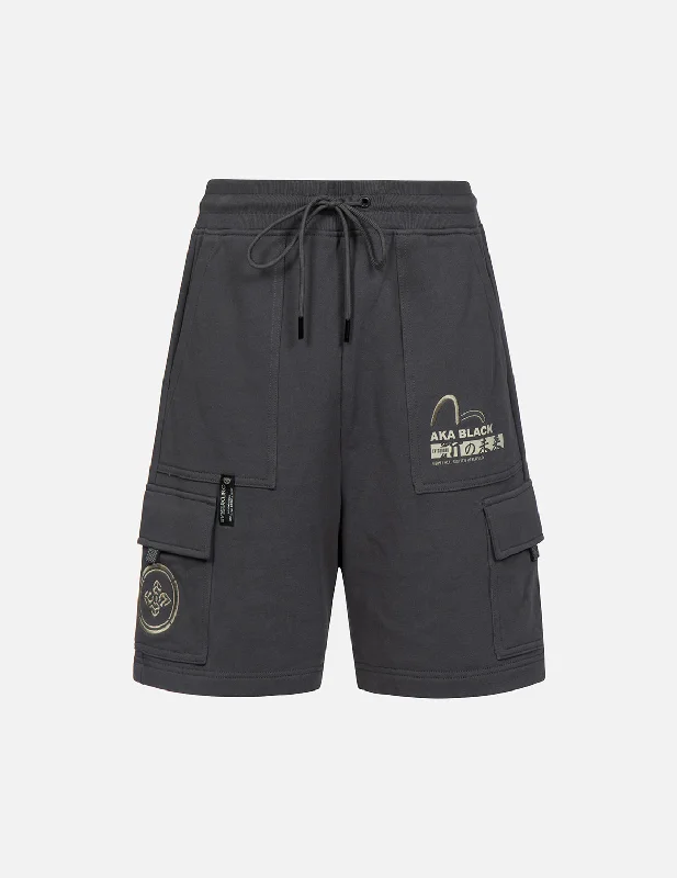Soft And Comfortable Multi-Pocket Cargo Sweat Shorts