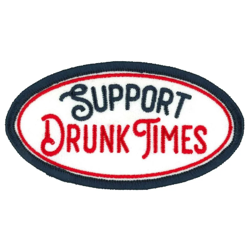 Stunning Fashion Hot Leathers Support Drunk Times Patch PPW1006