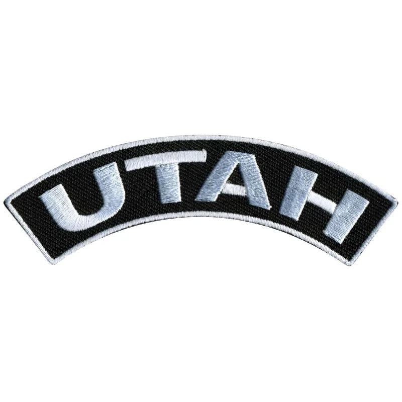 Urban Chic Hot Leathers Utah 4” X 1” Top Rocker Patch PPM4088