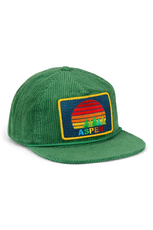 Unique Design ASPEN SUNSET VINTAGE CORDUROY TRUCKER HAT
