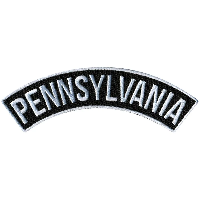 Relaxed Tops Hot Leathers Pennsylvania 4” X 1” Top Rocker Patch PPM4076