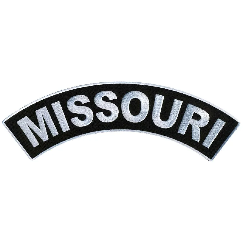 Slim Fit Hot Leathers Missouri 12” X 3” Top Rocker Patch PPM4049