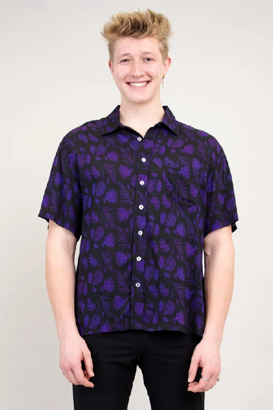 Advanced Customization Dino Shirt, Royale Monstera, Woven Bamboo