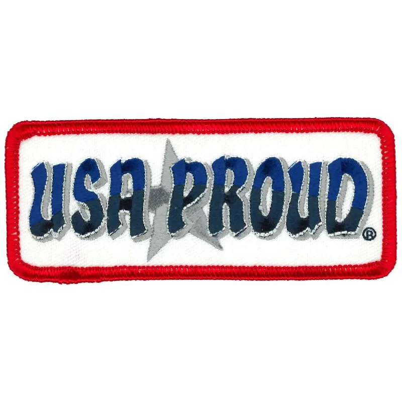 Comfortable Mind Hot Leathers USA Proud 4" X 2" Patch PPL9900