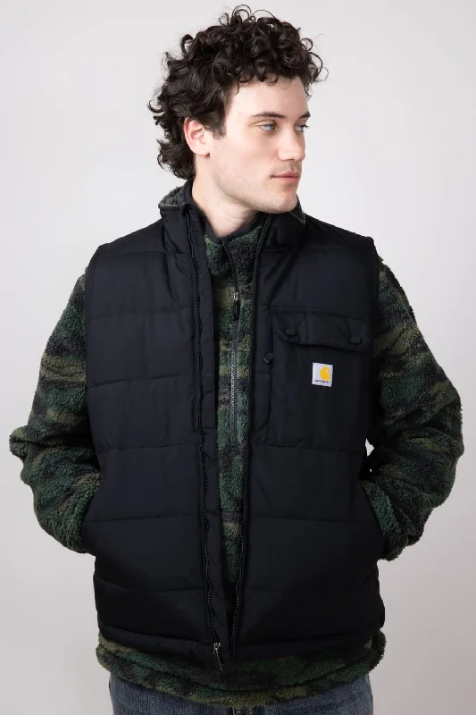 Elegant And Simple Carhartt Montana Insulated Vest for Men in Black | 105475-N04 BLACK
