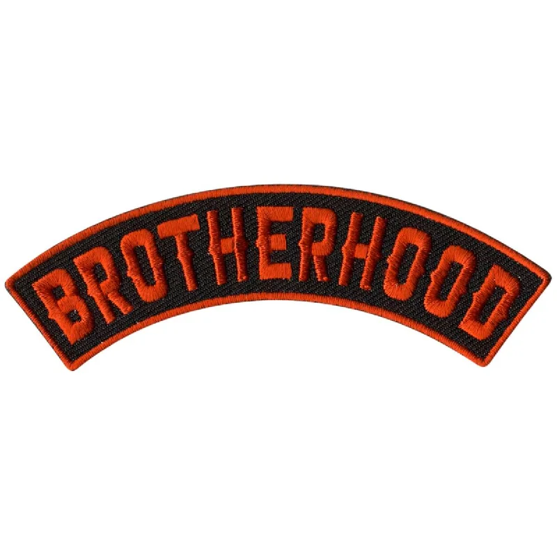 Cozy Sweaters Hot Leathers Brotherhood 4” X 1” Top Rocker Patch PPM4116