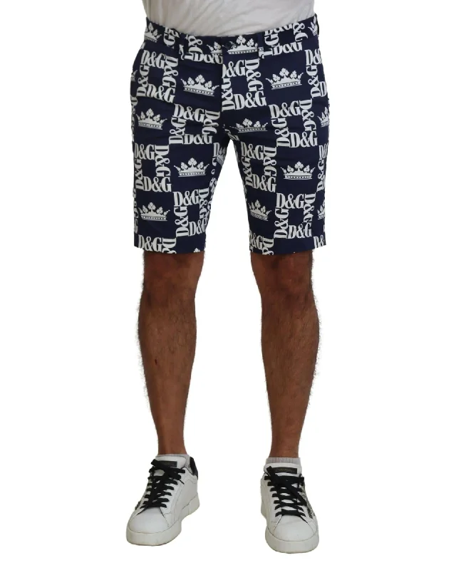 Exquisite Design Dolce & Gabbana  Men's Crown Logo Print Shorts