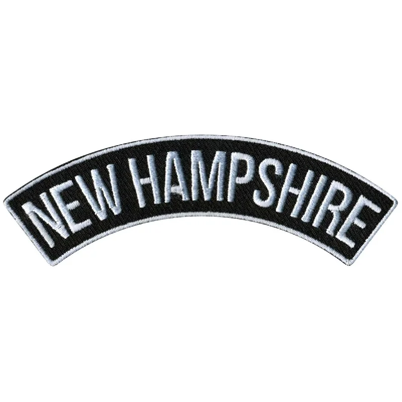 Trendy Layers Hot Leathers New Hampshire 4" X 1" Top Rocker Patch PPM4058