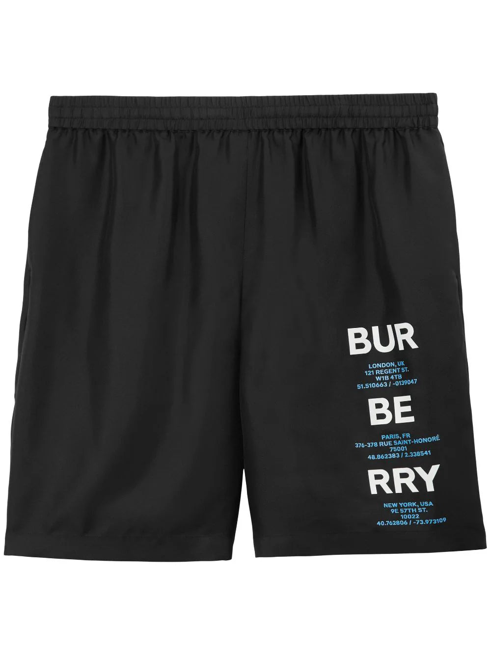 Dynamic Fashion Logo-Print Silk Track Shorts