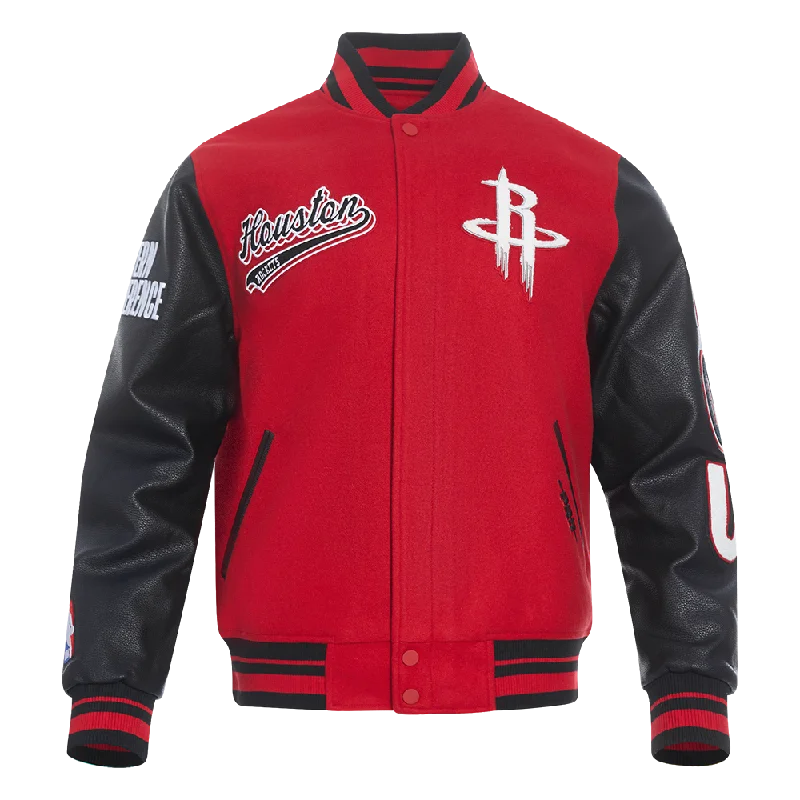 Boutique Recommendation NBA HOUSTON ROCKETS SCRIPT TAIL MEN'S RIB WOOL VARSITY (RED/BLACK)