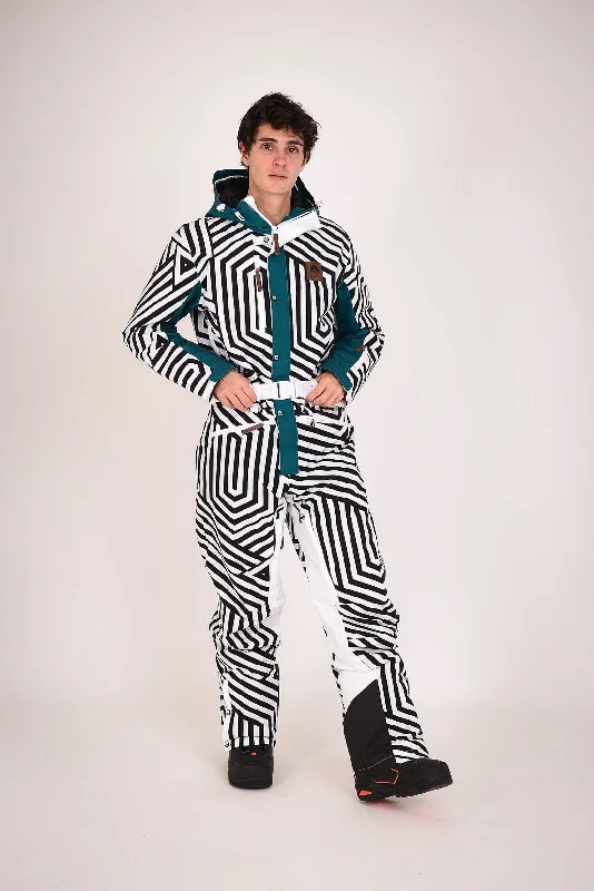Easygoing Outfits Fall Line Black & White Men's Ski Suit