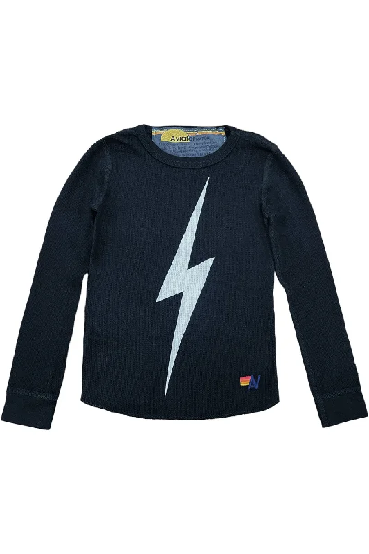Exquisite Fabrics KID'S BOLT THERMAL - BLACK