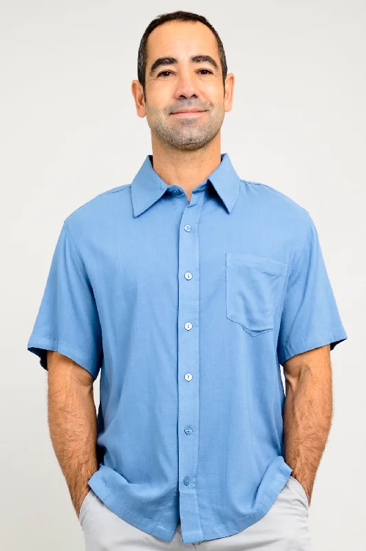 Youthful Street Fashion Dino Shirt, London Fog, Linen Bamboo