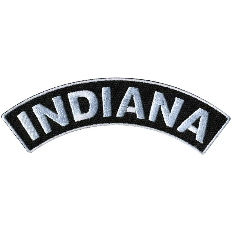 Classic Series Hot Leathers Indiana 4” X 1” Top Rocker Patch PPM4028
