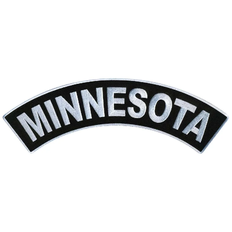Celebrity Style Hot Leathers Minnesota 12” X 3” Top Rocker Patch PPM4045