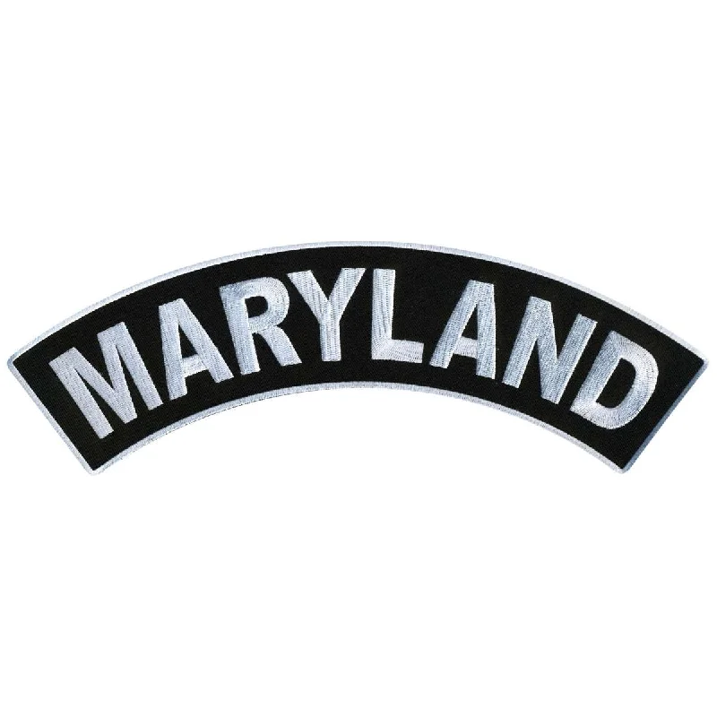 Classic And Versatile Hot Leathers Maryland 12” X 3” Top Rocker Patch PPM4039