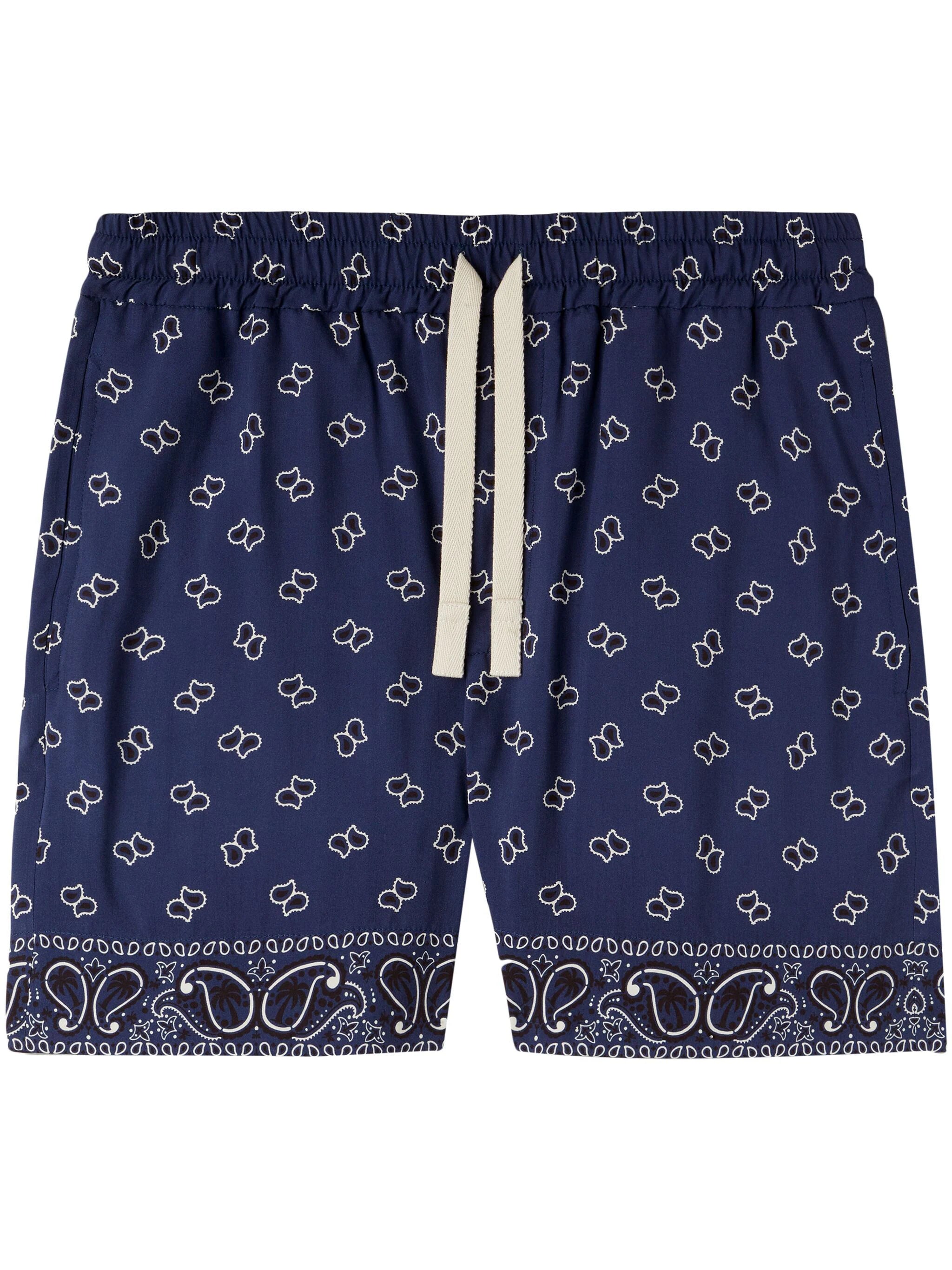 Everyday Style Paisley-Print Cotton Shorts