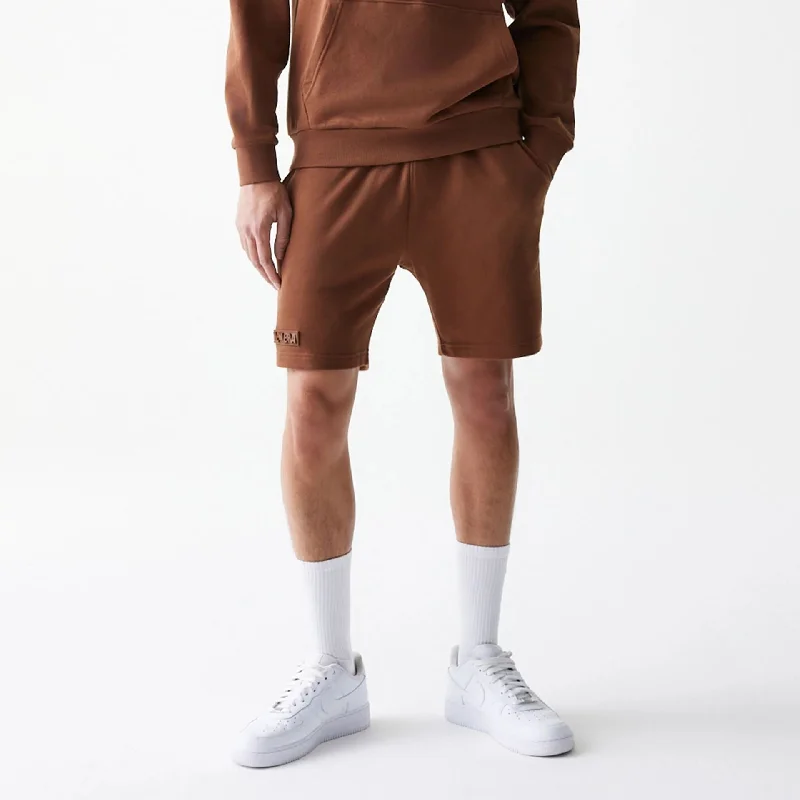 Simple Style New Era Tonal Brown Shorts