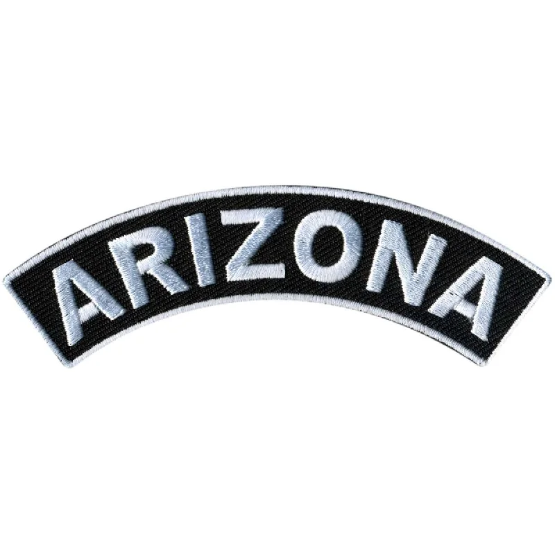 Simple And Comfortable Hot Leathers Arizona 4” X 1” Top Rocker Patch PPM4006