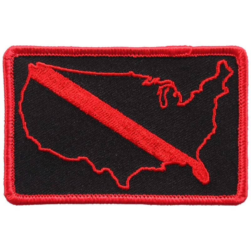 Layered Comfort Hot Leathers  USA FALLEN FIREFIGHTER Patch PPL9624