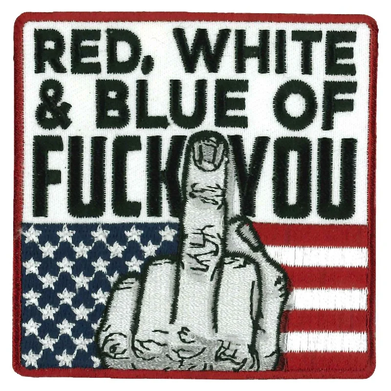 Fashion Must-have Hot Leathers Red White and Blue 3" X 3" Patch PPL9998