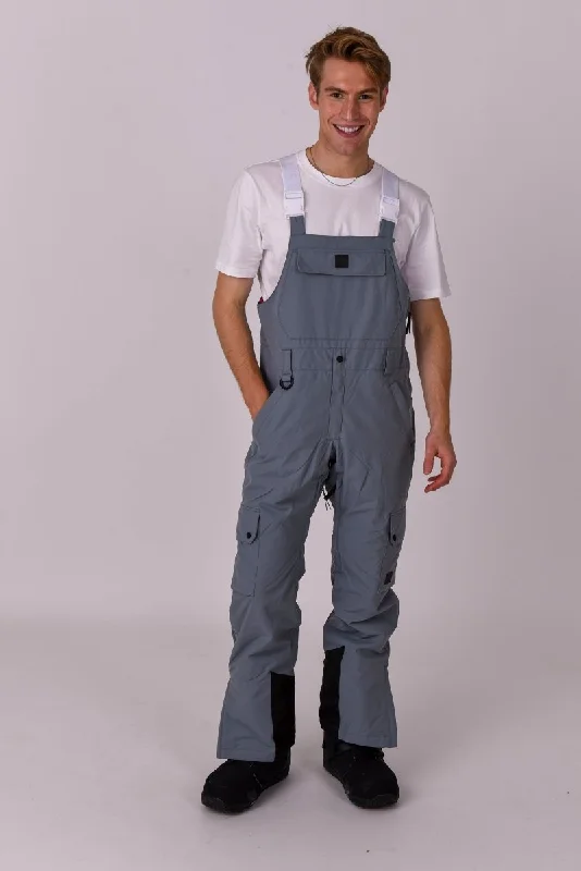 Bright Colors Yeh Man Bib Pant - Grey