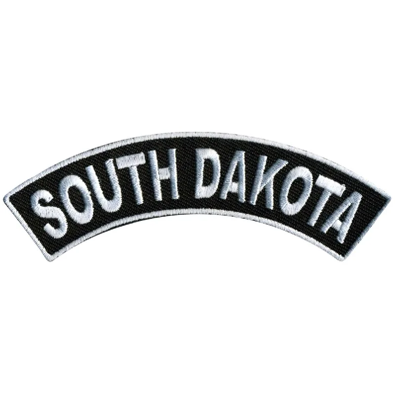 Warm Layers Hot Leathers South Dakota 4” X 1” Top Rocker Patch PPM4082