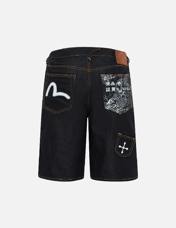 Modern Chic Multi-Pocket Relax Fit Denim Shorts