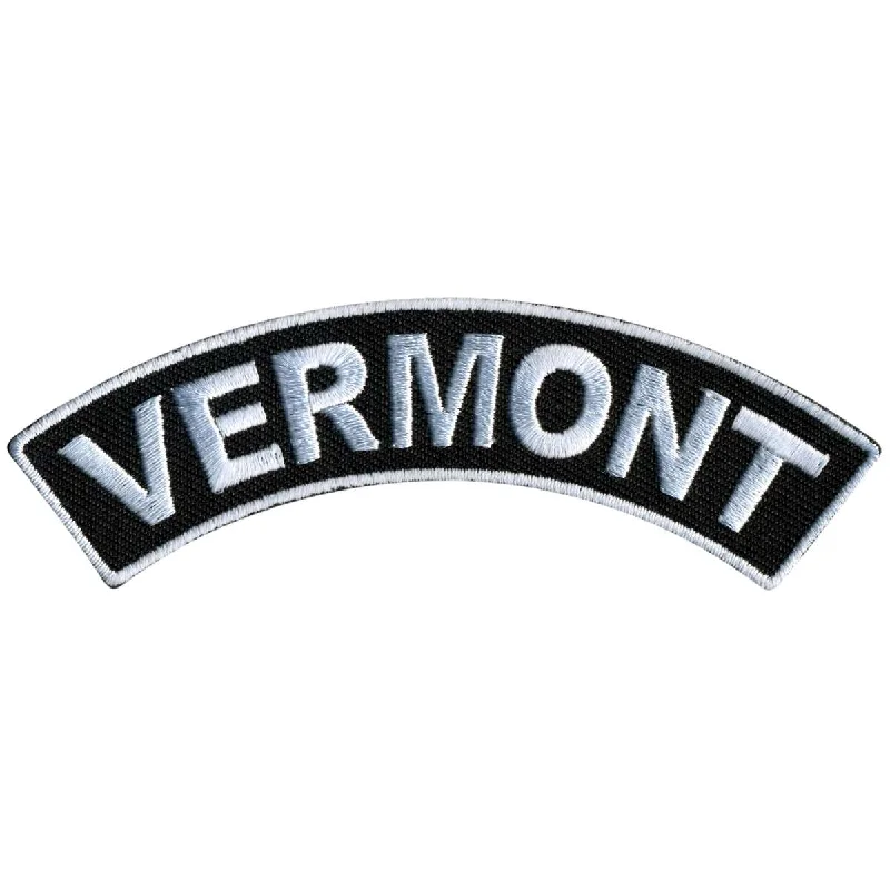 Soft Layers Hot Leathers Vermont 4” X 1” Top Rocker Patch PPM4090