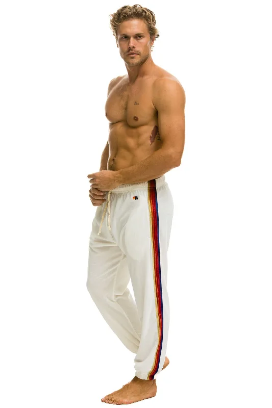 Comfortable And Cold-proof CLASSIC VELVET SWEATPANTS - VINTAGE WHITE