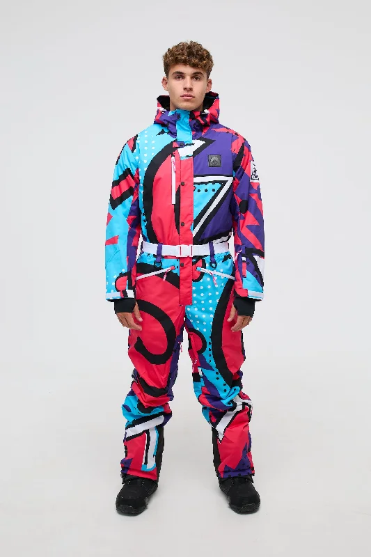 Embroidered Letters Fresh Prince Ski Suit - Mens