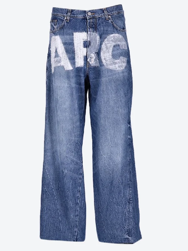 Fresh And Natural Wide leg 5 pockets jeans
