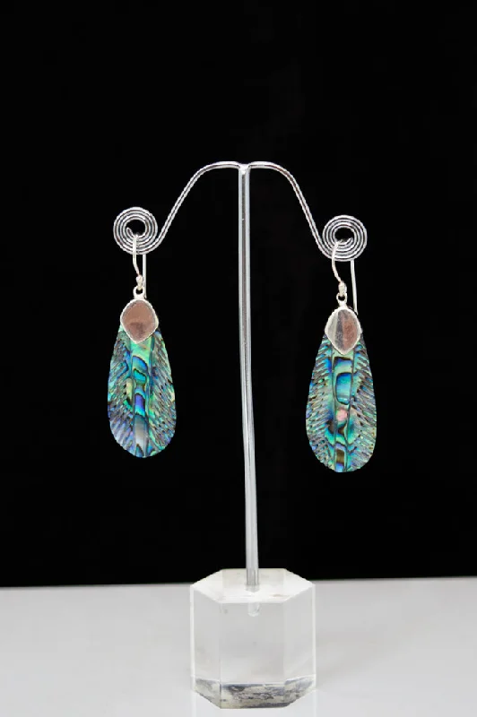 Trendy Items Shell Feather Earrings - 0017