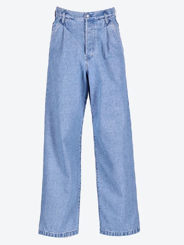 Youthful Loose fit wide leg single pleat pan