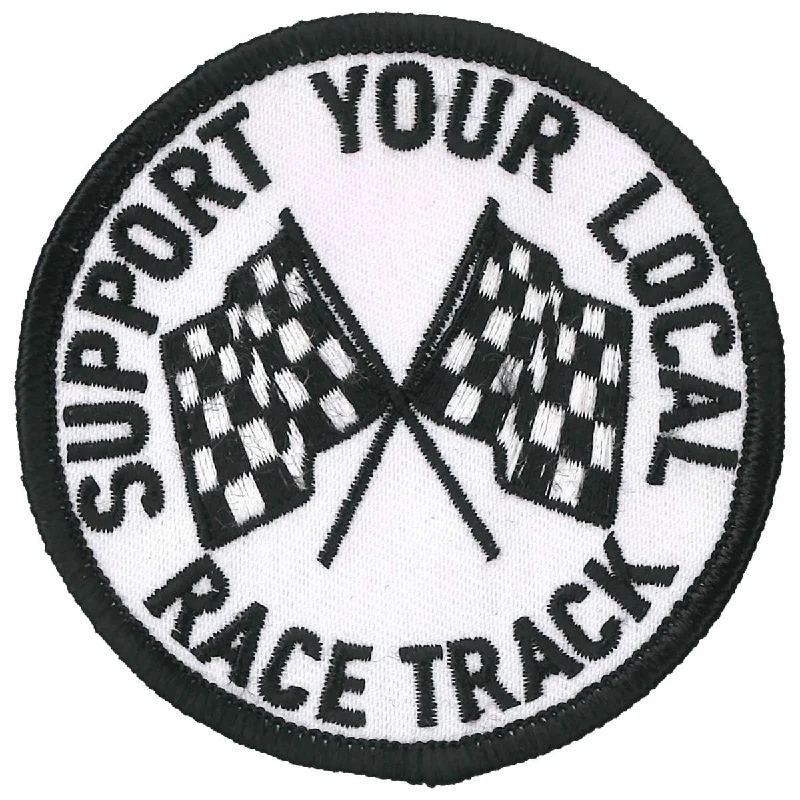 Elegant And Lazy Hot Leathers Support Your Local Racetrack 3" Patch PPL9871