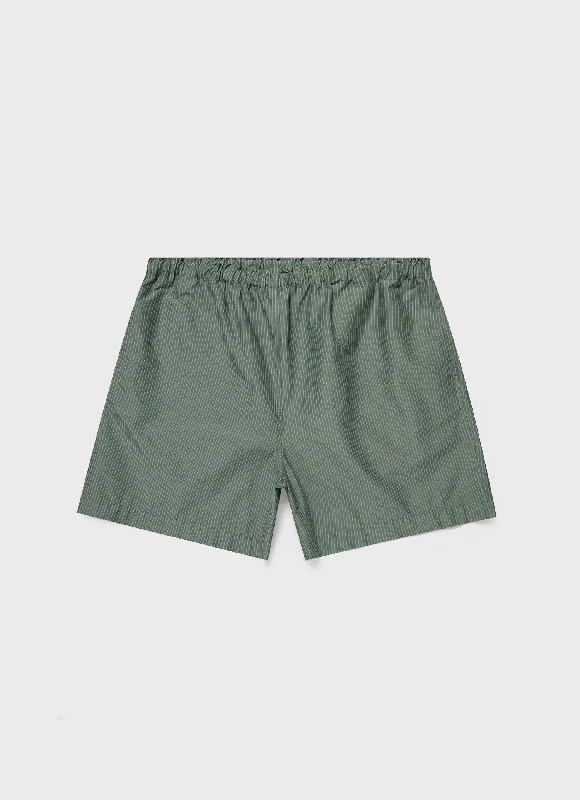 Simple Design Men's Sunspel x Nigel Cabourn Ripstop Army Short in Army Green