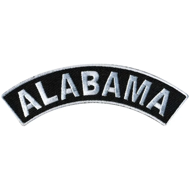Wearable At Home Or Out Hot Leathers Alabama 4” X 1” Top Rocker Patch PPM4002