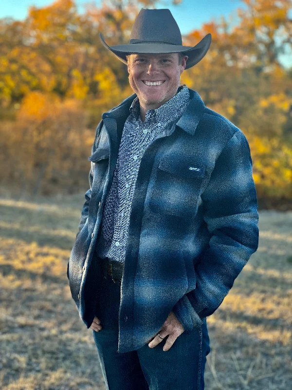 Versatile Wear Men's Ludlow Blue Plaid Jacket by STS