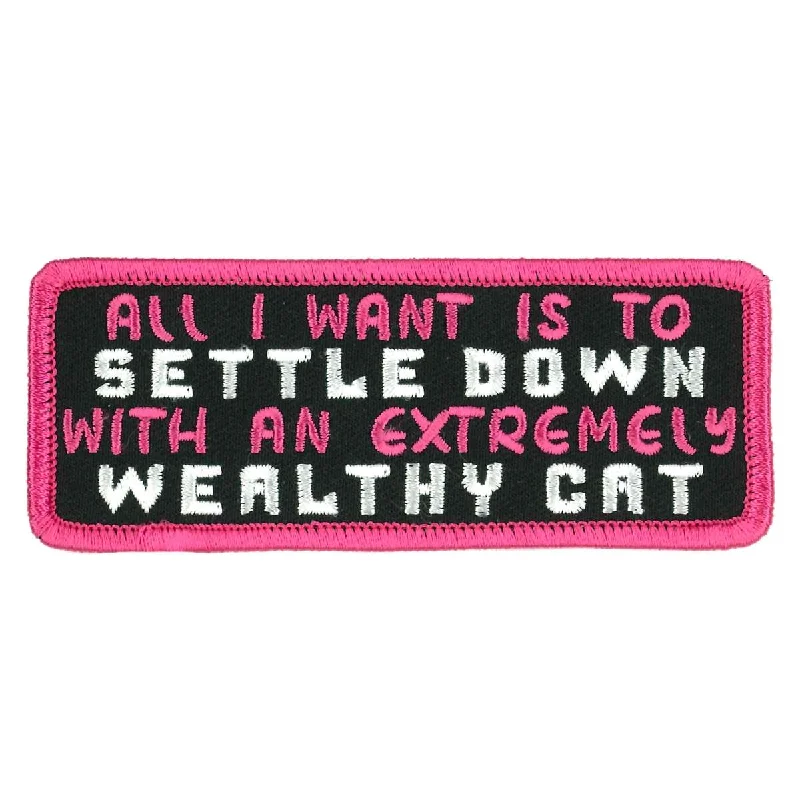 Soft Wearables Hot Leathers 4" Settle Down Cat Patch PPW1070