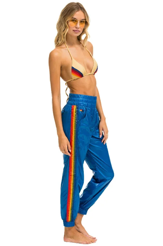 Cozy Outfit 5 STRIPE HI RISE WIND PANT - SNORKEL BLUE