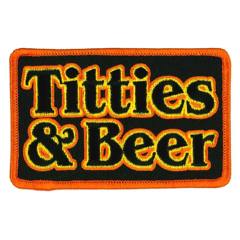 Relaxed Weekend Wear Hot Leathers 4" Titties and Beer Patch PPW1076