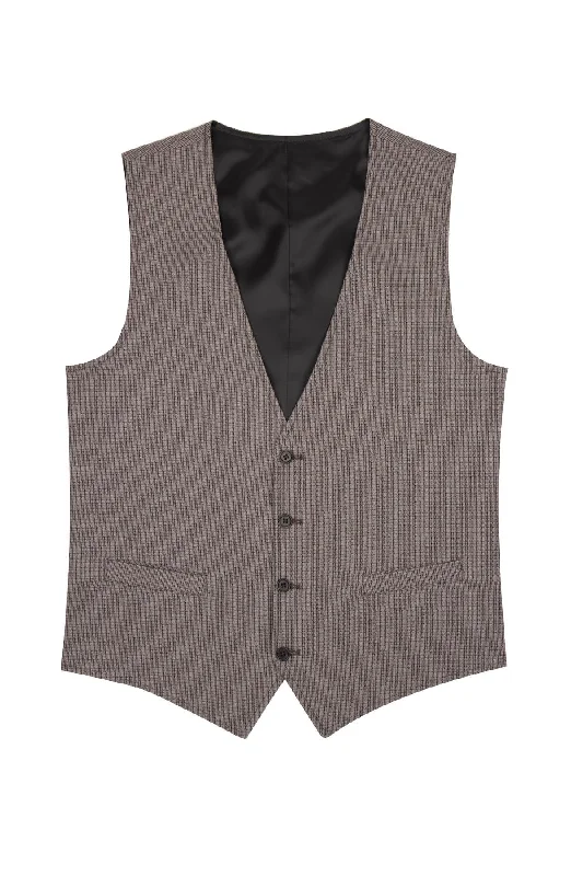Retro Design Dynamic Fit Jonas Cotton Brown Padded Vest, Brown K.