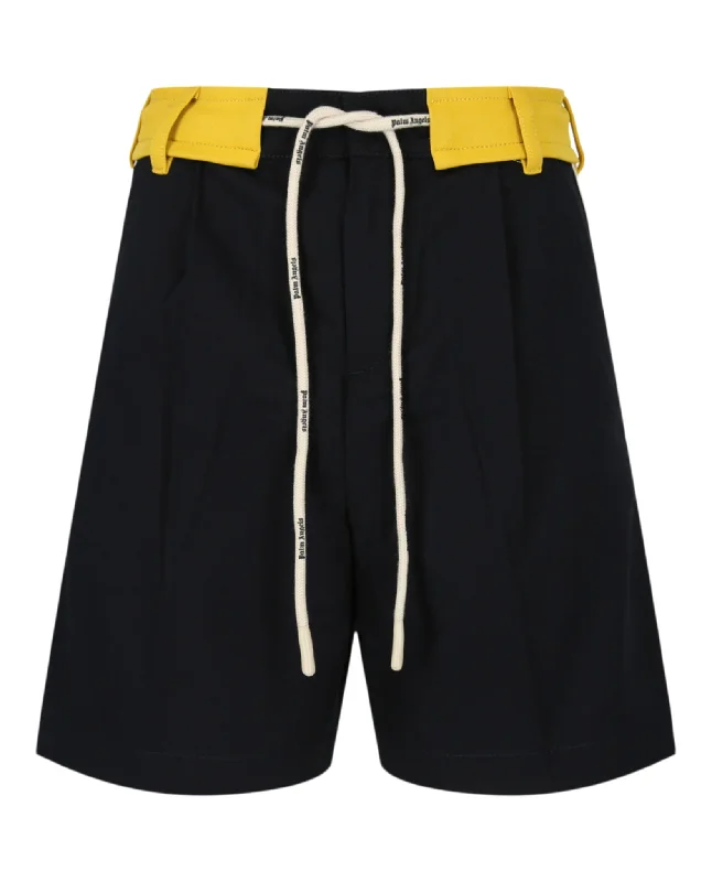 Exclusive Customization Palm Angels Mens Track Belt Shorts