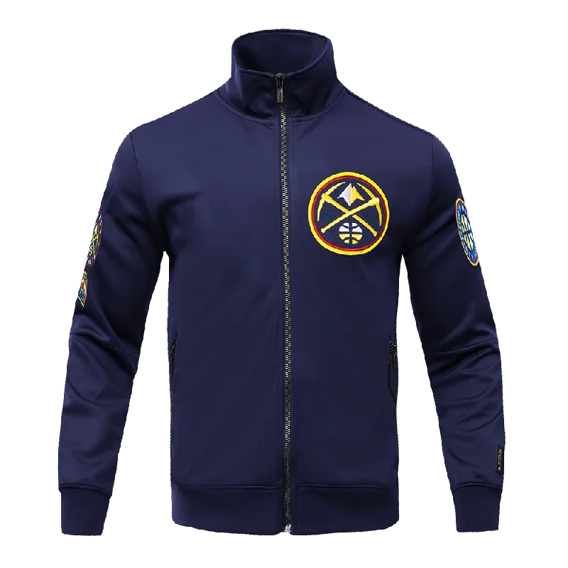 Breezy Comfort NBA DENVER NUGGETS CLASSIC MEN'S TRACK JACKET (MIDNIGHT NAVY)