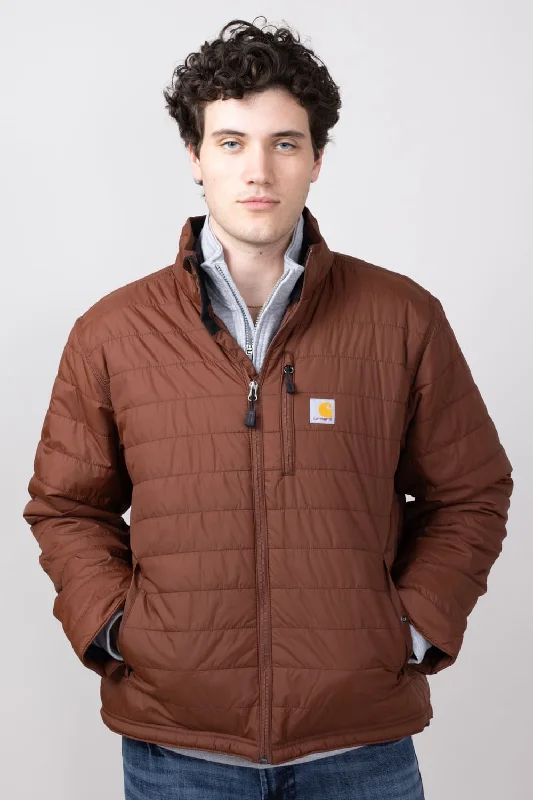 Body Design Carhartt Rain Defender Insulated Rain Jacket for Men in Mocha | 102208-B80-MOCHA