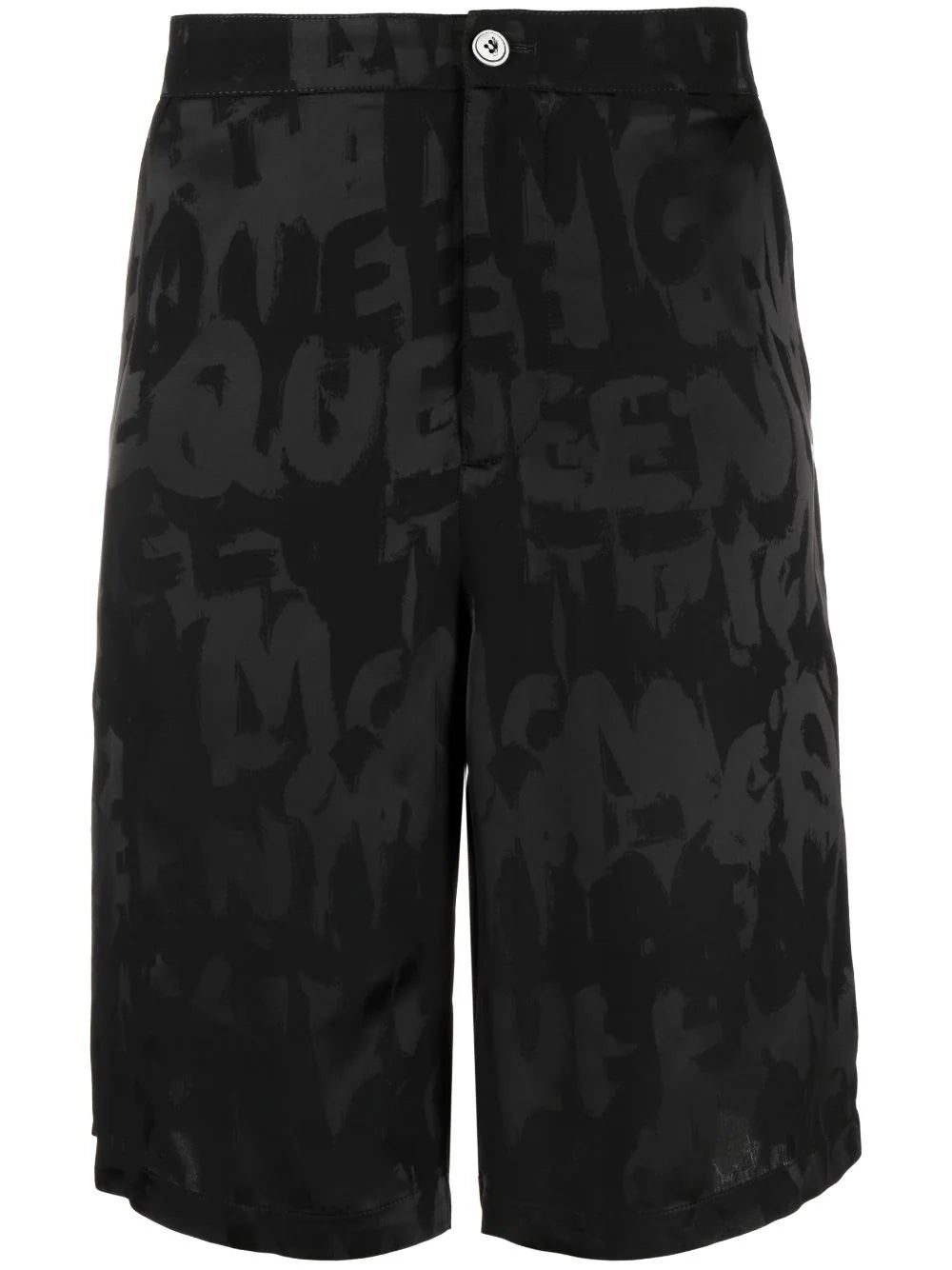 Cozy Street Style Graffiti Logo-Jacquard Shorts