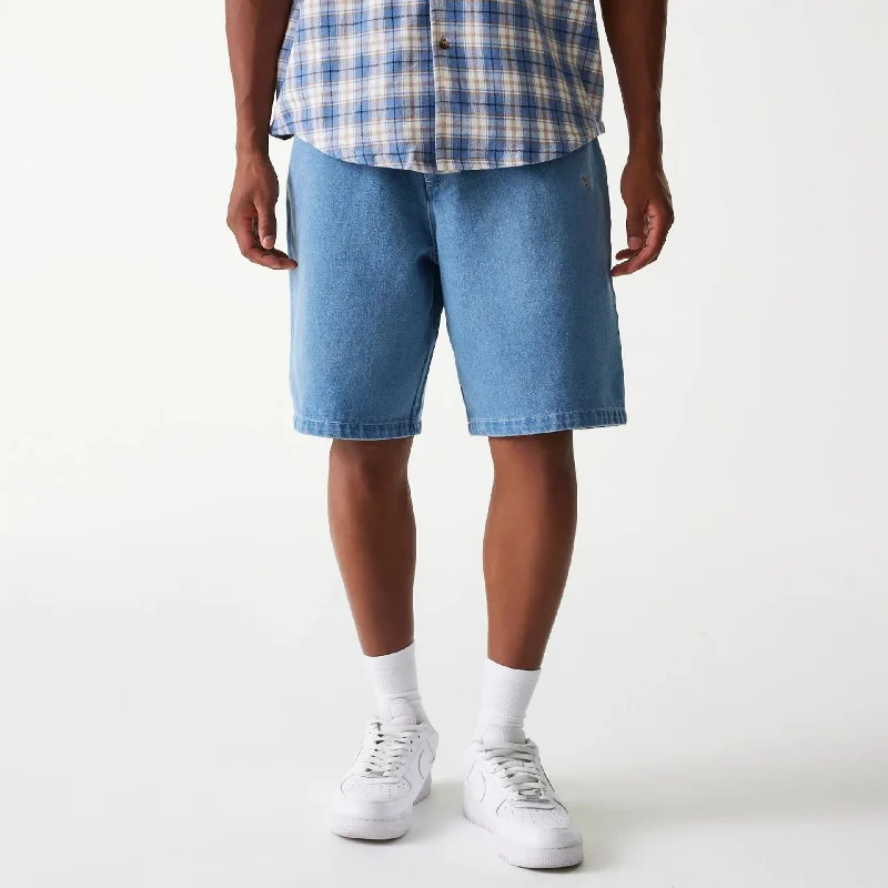 Comfortable And Simple LA Dodgers Light Blue Denim Shorts